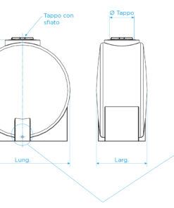 Alternative view of Slender outdoor tank