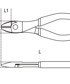 Alternative view of Tronchesi taglienti diagonali manici antiscivolo BETA 1084