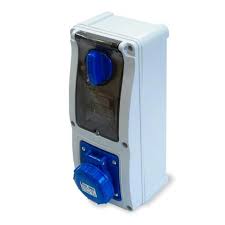 PRESA BLOC VERT+FONDO IP67+PORTAFUS 3P32A 220V