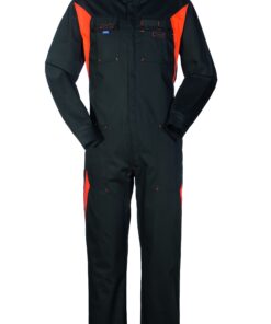 Tuta da Lavoro Silverstone A40129 – Nero/Arancio (64), Multitasche 60% Cotone 40% Poliestere 245 g/m² | Rossini